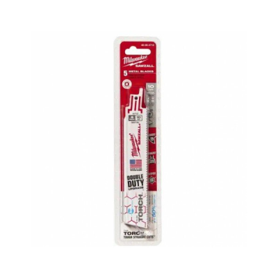 Milwaukee รุ่น 48-00-5712 ใบเลื่อยซอว์ซอลตัดเหล็ก 6" TORCH Ice Hardened  10 TPI (5 ใบ)