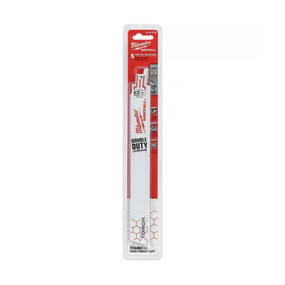 Milwaukee รุ่น 48-00-5788 ใบเลื่อยซอว์ซอลตัดเหล็ก 9" TORCH 18 TPI (5ใบ)