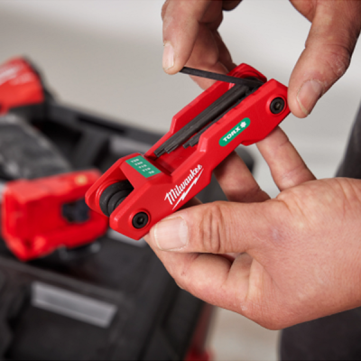 Milwaukee รุ่น 48-22-2184 ประแจหกเหลี่ยมหัวทอร์คแบบพับเก็บ 8 ชิ้น