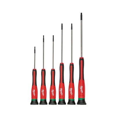 Milwaukee รุ่น 48-22-2610 ชุดไขควงหัวทอร์ค Precision 6 ชิ้น