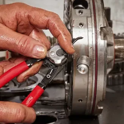 Milwaukee รุ่น 48-22-6537 คีมถ่าง-หุบแหวน 2 in1 ปากงอ 45 องศา ขนาดใหญ่