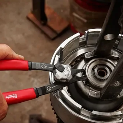 Milwaukee รุ่น 48-22-6537 คีมถ่าง-หุบแหวน 2 in1 ปากงอ 45 องศา ขนาดใหญ่