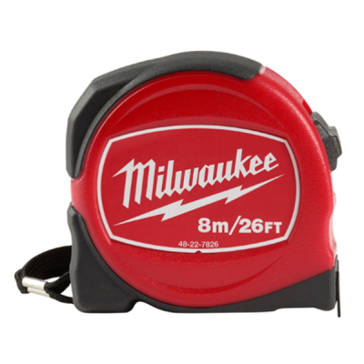 Milwaukee รุ่น 48-22-7826 ตลับเมตรรุ่น RED 8 เมตร/26 ฟุต