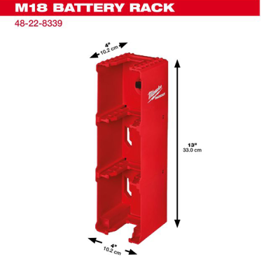 Milwaukee รุ่น 48-22-8338  ชั้นใส่แบตเตอรี่ M12