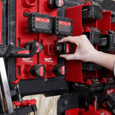 Milwaukee รุ่น 48-22-8338  ชั้นใส่แบตเตอรี่ M12