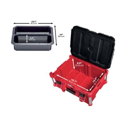 Milwaukee รุ่น 48-22-8425 กล่องเครื่องมือ PACKOUT ขนาดใหญ่