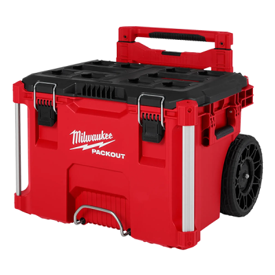 Milwaukee รุ่น 48-22-8427 กล่องเครื่องมือ PACKOUT ล้อลากพร้อมก้านจับ low profile