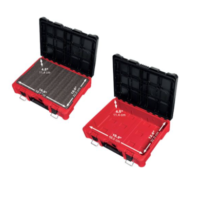 Milwaukee รุ่น 48-22-8450 กล่องเครื่องมือ PACKOUT ขนาดกลางพร้อมโฟมตัด