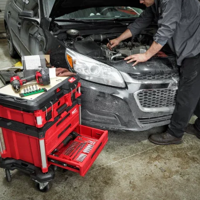 Milwaukee รุ่น 48-22-9543 ชุดลูกบล็อกเดือยโผล่หกเหลี่ยม  3/8"  11 ชิ้น - เมตริกซ์