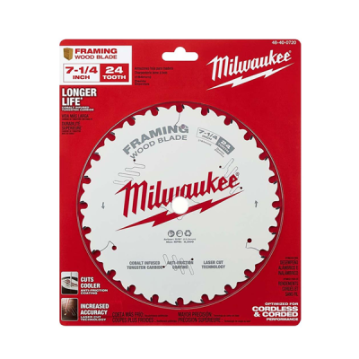 Milwaukee รุ่น 48-40-0720ANR ใบเลื่อยวงเดือนตัดไม้ 190 มม. Thin Kerf 24 ฟัน