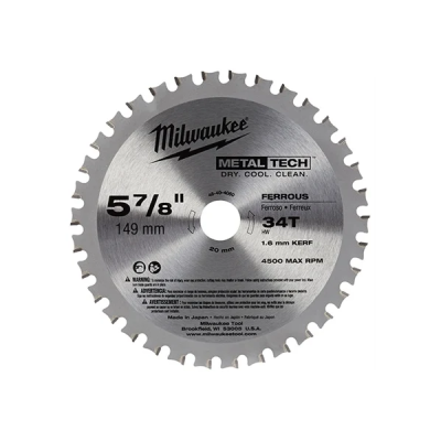 Milwaukee รุ่น 48-40-4215 ใบเลื่อยวงเดือนตัดเหล็ก 5 7/8" (149 มม.) 34 ฟัน