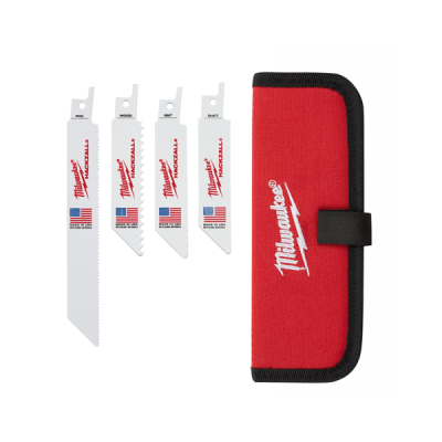 Milwaukee รุ่น 49-22-0220 ชุดใบเลื่อยแฮ็คซอลตัดไม้ ท่อโลหะบาง ท่อพีวีซี (10 ใบ)