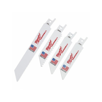 Milwaukee รุ่น 49-22-0220 ชุดใบเลื่อยแฮ็คซอลตัดไม้ ท่อโลหะบาง ท่อพีวีซี (10 ใบ)