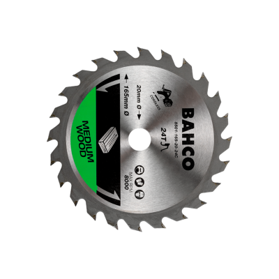 BAHCO รุ่น 8501-165-20-24C ใบเลื่อยวงเดือนตัดไม้ CIRCULAR SAW BLADE 165MM