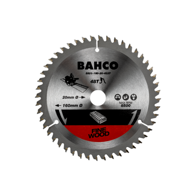 BAHCO รุ่น 8501-165-20-48XF ใบเลื่อยวงเดือนตัดไม้ CIRCULAR SAW BLADE 165MM