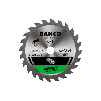 BAHCO รุ่น 8501-190-30-24C ใบเลื่อยวงเดือนตัดไม้ CIRCULAR SAW BLADE 190MM