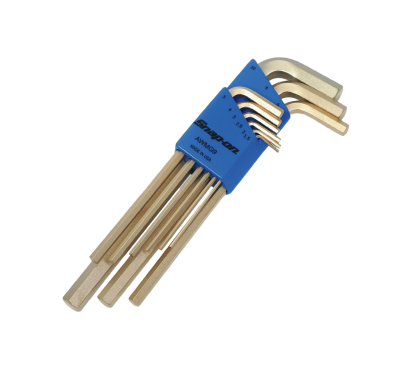 Snap-on รุ่น AWMG9 ชุดประแจหกเหลี่ยมหัวบอล สีเหลือง/เขียวนีออน ระบบมิลลิเมตร (9 ชิ้น)