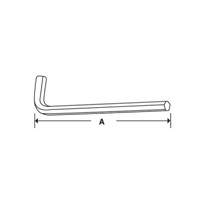 Snap-on รุ่น AWML2.5D ประแจหกเหลี่ยมหัวบอล ขนาด 2.5 มม. แบบยาว