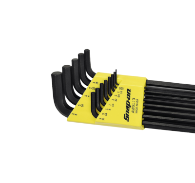 Snap-on รุ่น AWXL13 ชุดประแจหกเหลี่ยมหัวบอล "ยาวพิเศษ" ระบบนิ้ว (13 ชิ้น)