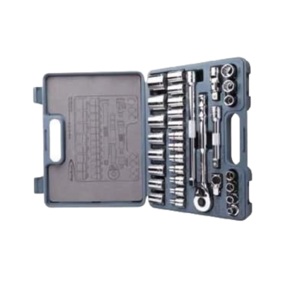 Blue-Point รุ่น BLPATSM1225 ชุดเครื่องมือบ็อกซ์ ขนาด 1/2 นิ้ว จำนวน 25 ชิ้น (25pc 1/2" Drive Socket Wrench Set)