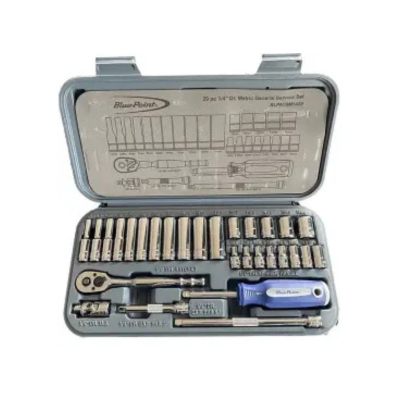 Blue-Point รุ่น BLPATSM1429 ชุดเครื่องมือบ็อกซ์ ขนาด 1/4 นิ้ว จำนวน 29 ชิ้น (29pc 1/4" Drive Socket Wrench Set)