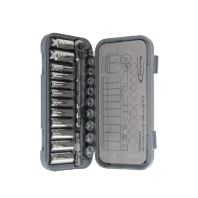 Blue-Point รุ่น BLPATSM3824 ชุดเครื่องมือบ็อกซ์ ขนาด 3/8 นิ้ว จำนวน 24 ชิ้น (24pc 3/8" Drive Socket Wrench Set)
