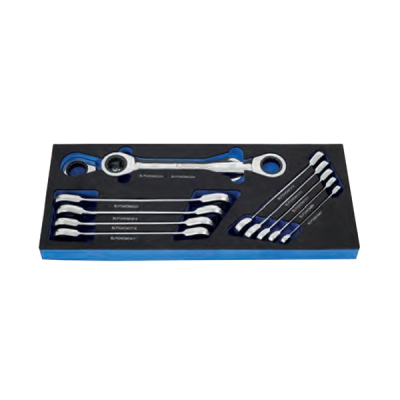 Blue-Point รุ่น BPS25A ชุดประแจแหวนก๊อกแก๊ก 2 ข้าง RAT WR DBL RING SET