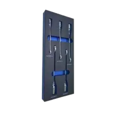 Blue-Point รุ่น BPS29A ชุดประแจข้างหัวลูกบล็อก (หัวพับ) COMB FLEX SKT WR FOAM SET