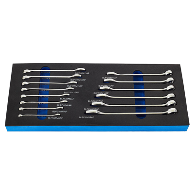 Blue-Point รุ่น BPS4PA ชุดประแจแหวนข้างปากตาย COMB.WR SET HIGH POLISH