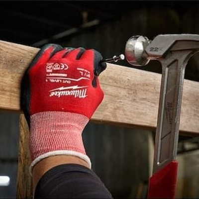 Milwaukee รุ่น 48-22-8902 ถุงมือกันบาด Cut 1 Dipped Gloves - L