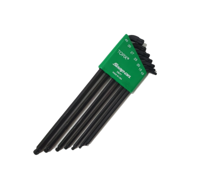 Snap-on รุ่น DBT7 ชุดประแจทอร์กซ์® รูปตัว L แบบหัวบอลคู่ 7 ชิ้น (สีดำ)