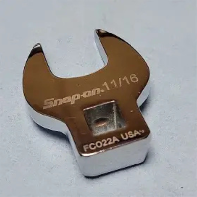 Snap-on รุ่น FCO22A ประแจตีนกา (Crowfoot) แบบปากปิด 6 เหลี่ยม ขนาด 11/16 นิ้ว (ระบบนิ้ว) รูขับ 3/8 นิ้ว