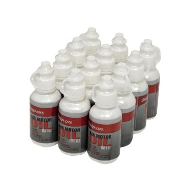 Snap-on รุ่น IM1OZMP12 น้ำมันหล่อลื่นเครื่องมือลมแบบพกพา (ขวด 1 ออนซ์ แพ็ก 12 ขวด)