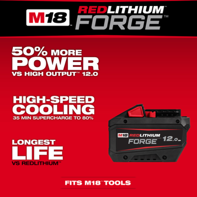 Milwaukee รุ่น M18 FB12 M18 FORGE™ แบตเตอรี่ 12 แอมป์อาว