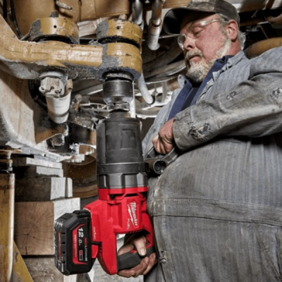 Milwaukee รุ่น M18 ONEFHIWF1D-0C0 บล็อกกระแทกไร้สาย 1" แรงบิดสูง แกนยาว ด้ามจับทรง D