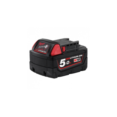 Milwaukee รุ่น M18 B5 แบตเตอรี่ 18 โวลต์ 5.0 แอมป์อาว