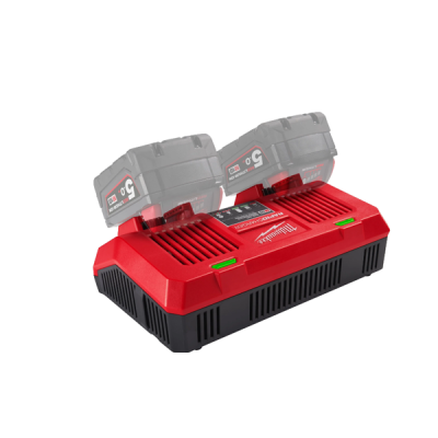 Milwaukee รุ่น M18 DFC แท่นชาร์จแบตเตอรี่ 18 โวลต์ แบบชาร์จเร็ว 2 ช่อง