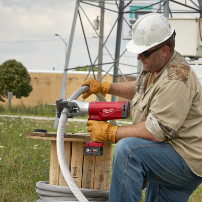 Milwaukee รุ่น M18 HCC45-0C เครื่องตัดสายไฟโอเวอร์เฮดไร้สาย ระบบไฮดรอลิค 9 ตัน (เครื่องเปล่า)