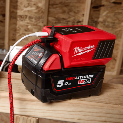 Milwaukee รุ่น M18 TC-0 M18 TOP-OFF™ แท่นชาร์จ USB-C