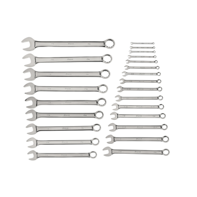Snap-on รุ่น OEX724KB ชุดประแจรวม 24 ชิ้น ชุดประแจรวม (ข้างโอเพ่น-ข้างแหวน) ชุดใหญ่ 24 ชิ้น ครอบคลุมตั้งแต่น็อตตัวเล็กไปจนถึงน็อตขนาดใหญ่