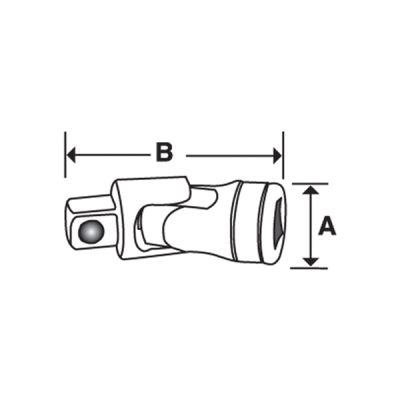 Snap-on รุ่น TMU8B ข้อต่ออ่อน (Universal Joint) ขนาดหัวขับ (Drive Size) 1/4 นิ้ว ข้อต่ออ่อน (Universal Joint) ขนาดหัวขับ (Drive Size): 1/4 นิ้ว (2 หุน)