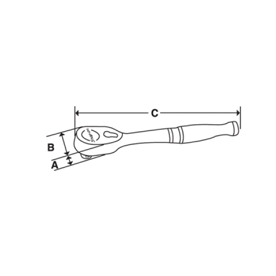 Snap-on รุ่น TMXK60 ข้อต่อ (Extension Bar) และ ด้ามขัน (Breaker Bar) ขนาดหัวขับ 1/4 นิ้ว (2 หุน)