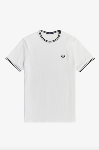 Fred Perry Twin Tipped T-Shirt White