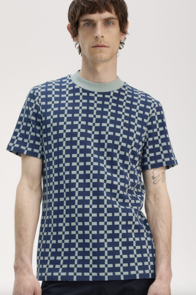 Geometric Jacquard T-Shirt