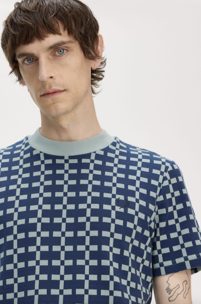 Geometric Jacquard T-Shirt
