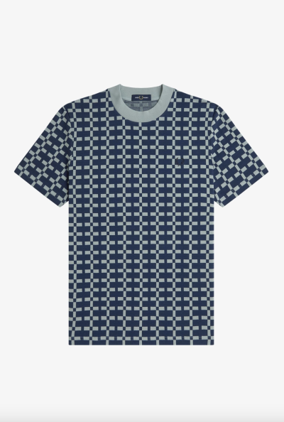 Geometric Jacquard T-Shirt