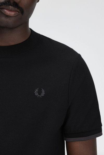Tipped Cuff Piqué Shirt