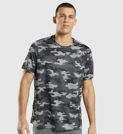 Gymshark ARRIVAL T-SHIRT Grey Print