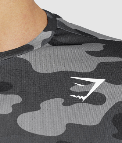 Gymshark ARRIVAL T-SHIRT Grey Print
