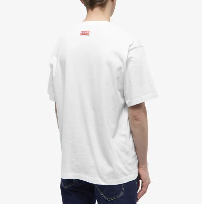 KENZO LARGE VARSITY TIGER T-SHIRT Off White